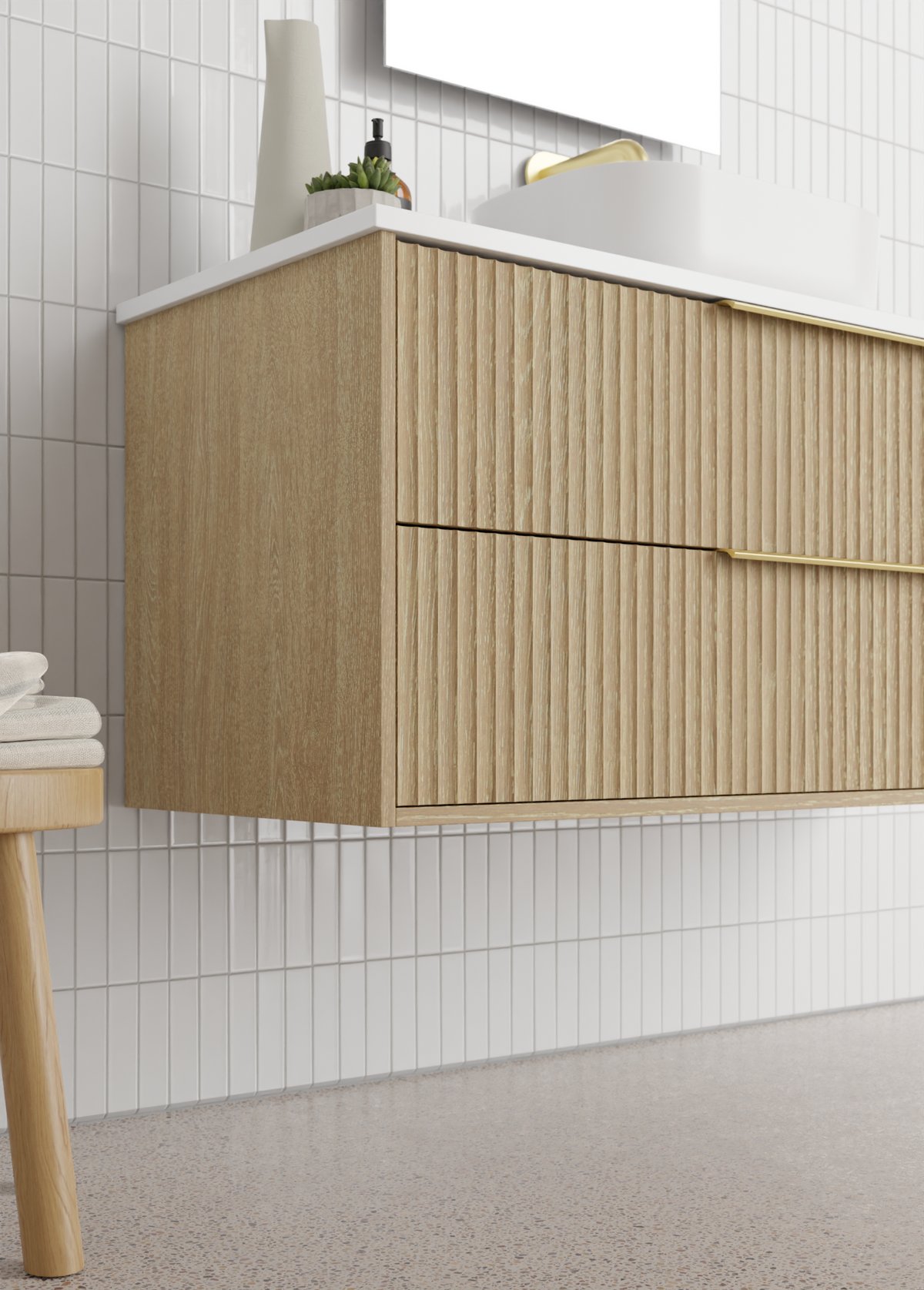 Marquis Lake Vanity – Above Counter Basin - Lake4 Blossom Side