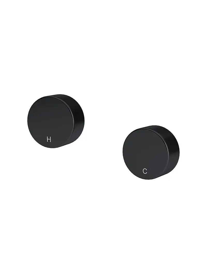 Meir - Circular Wall Taps - Matte Black