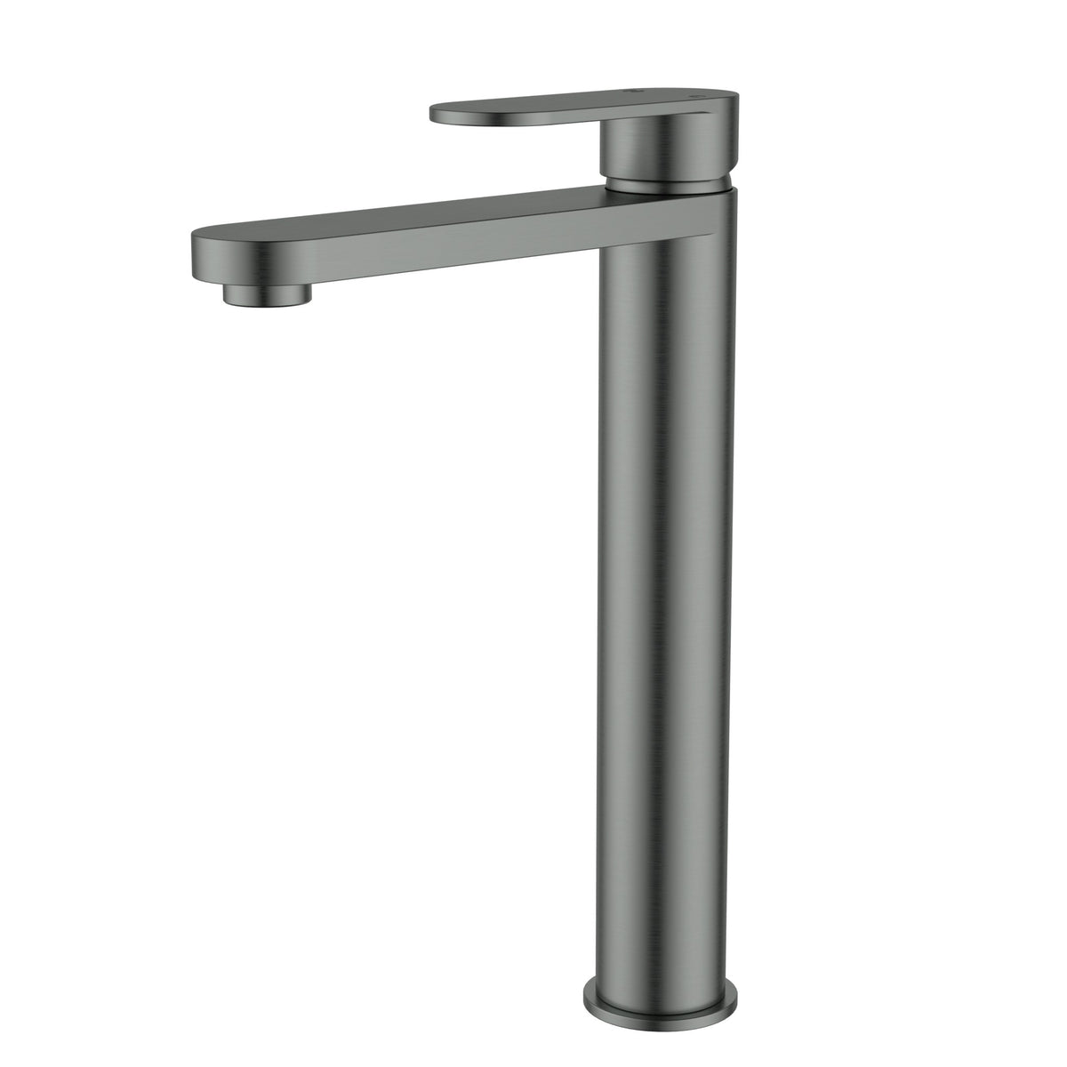 Sora SS High Rise Basin Mixer - Gun Metal