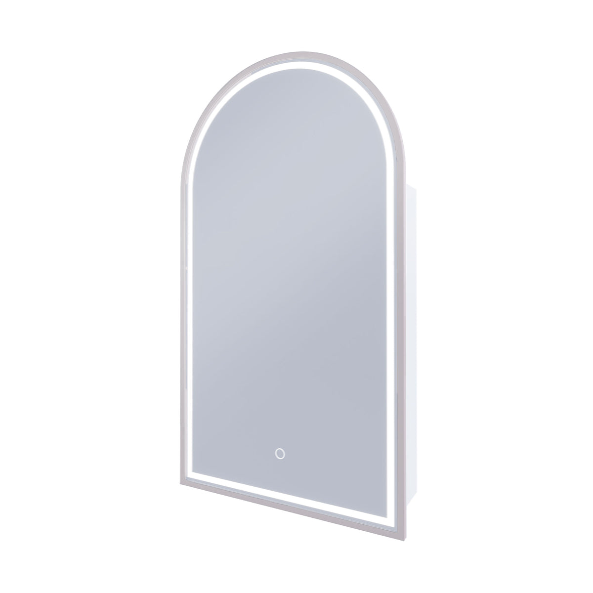 Blanca LED Shaving Cabinet Brits Nickel