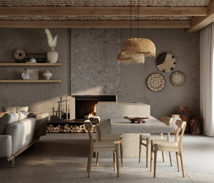 Dekton Grigio in a kitchen