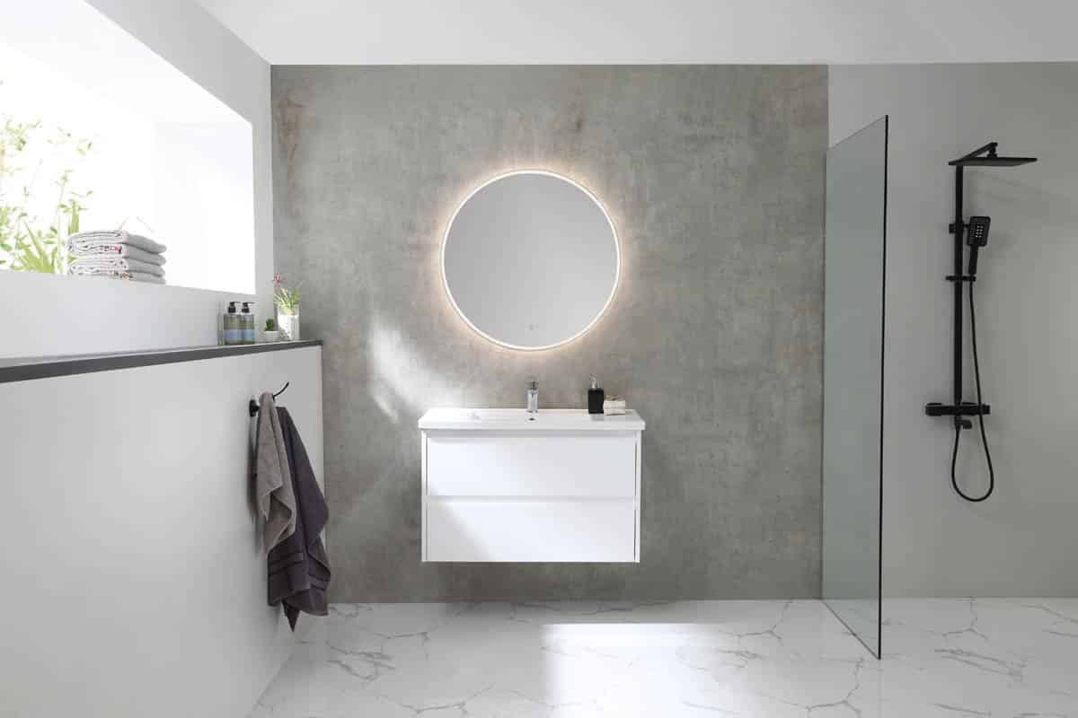 Sphere LED Mirror with Bluetooth and Portable Magnifier Frameless
