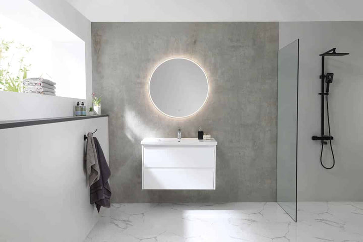 Sphere LED Mirror with Bluetooth and Portable Magnifier Frameless