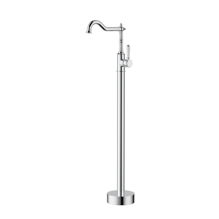 Clasico Bath Mixer Freestanding / Ceramic Handle - Chrome