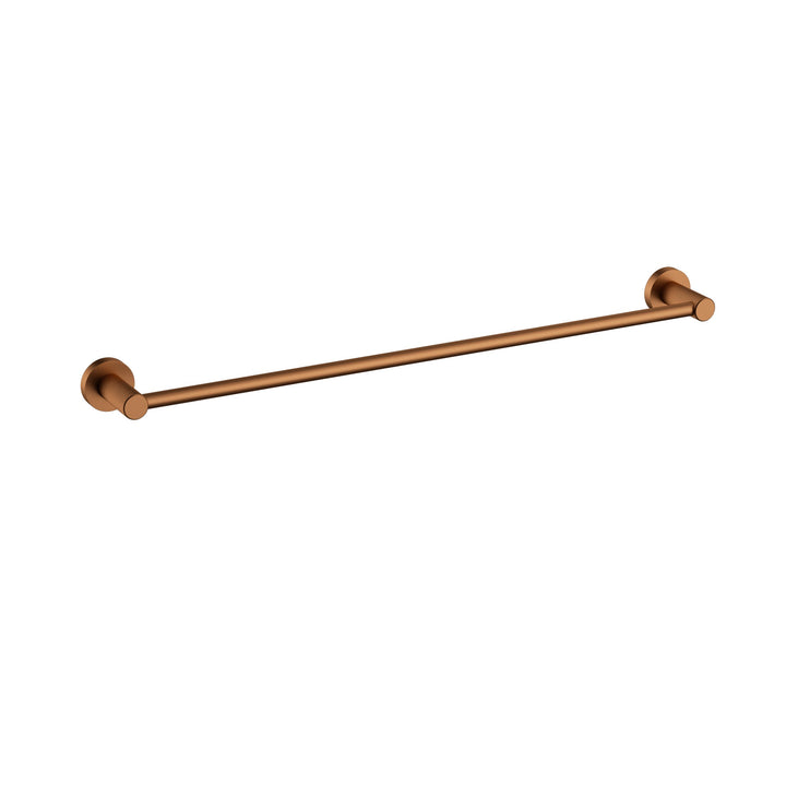Linie Single Towel Rail 800mm - Brushed Copper