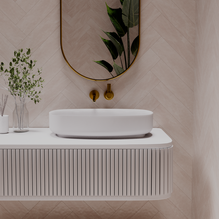 Bianca above counter basin — front view