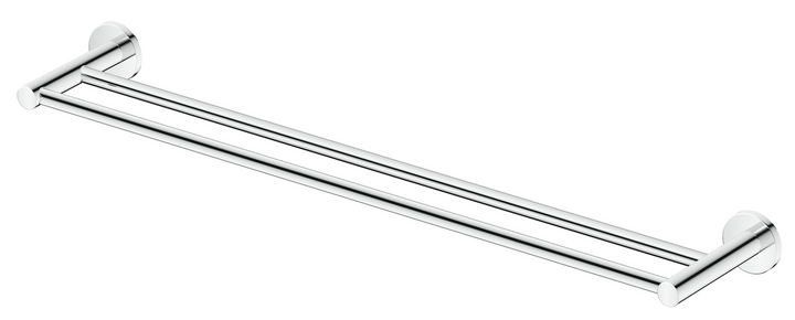 Mica Double Towel Rail - 800mm - Chrome