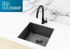 Lavello Kitchen Sink - Single Bowl 450 x 450 - PVD Gunmetal Black Meir