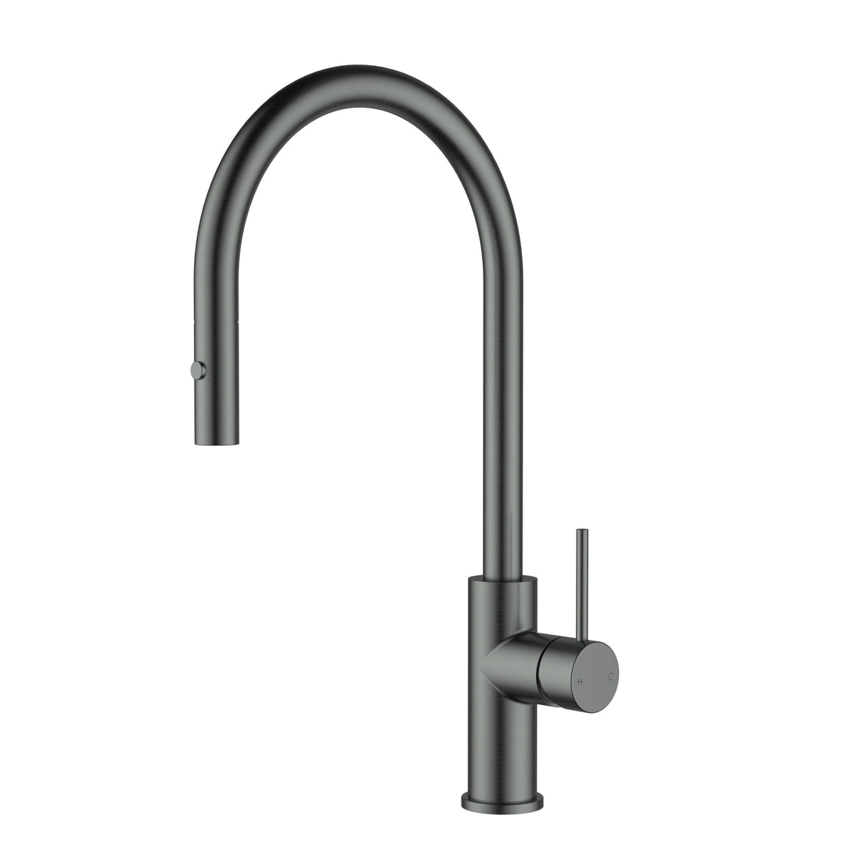 Otus Slimline Gooseneck Pull-Out Sink Mixer - Gun Metal