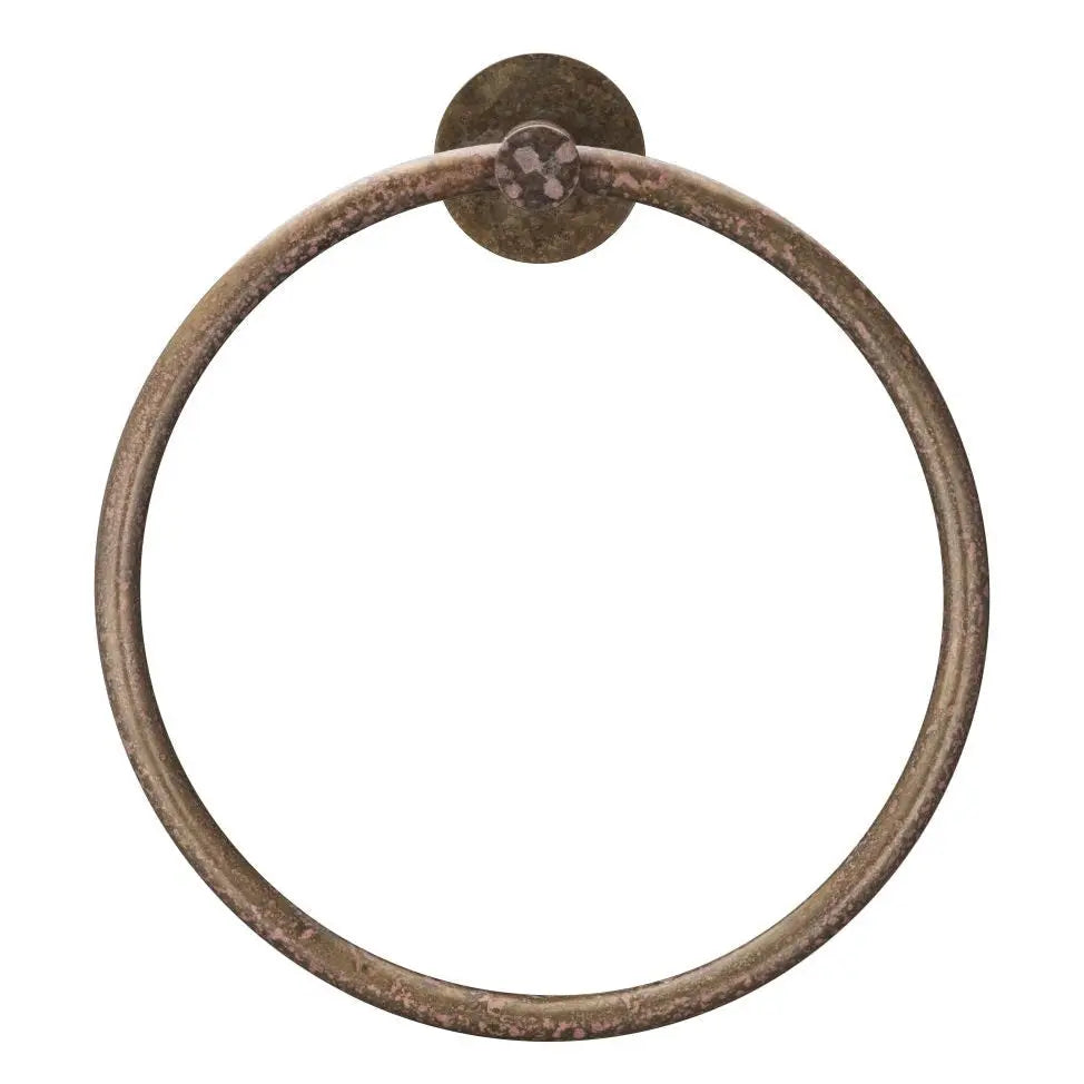 Mica Hand Towel Ring, Living Brass