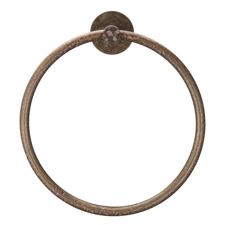 Mica Hand Towel Ring, Living Brass
