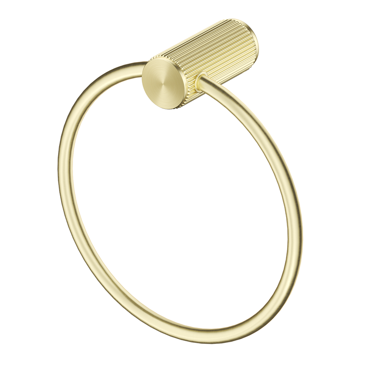 Mica Fluted Towel Ring - French Gold