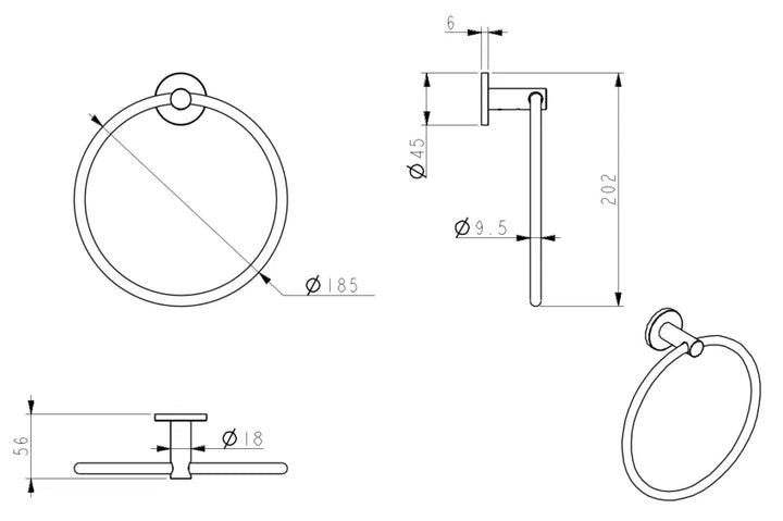 Mica Hand Towel Ring