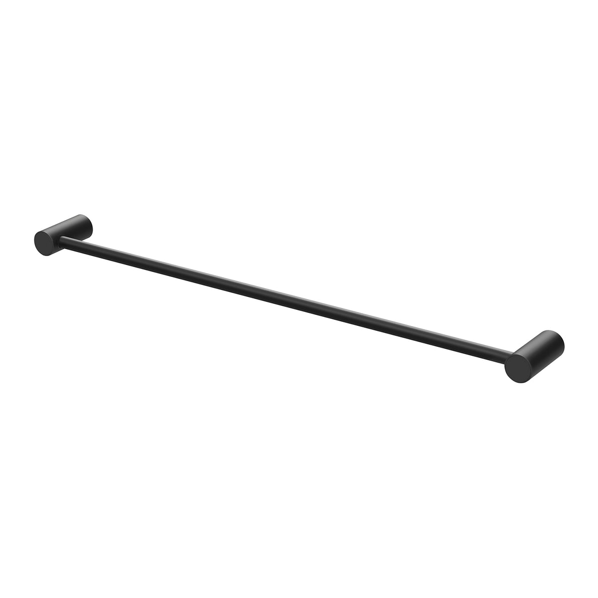 Vivid Slimline Single Towel Rail 600mm - Matte Black