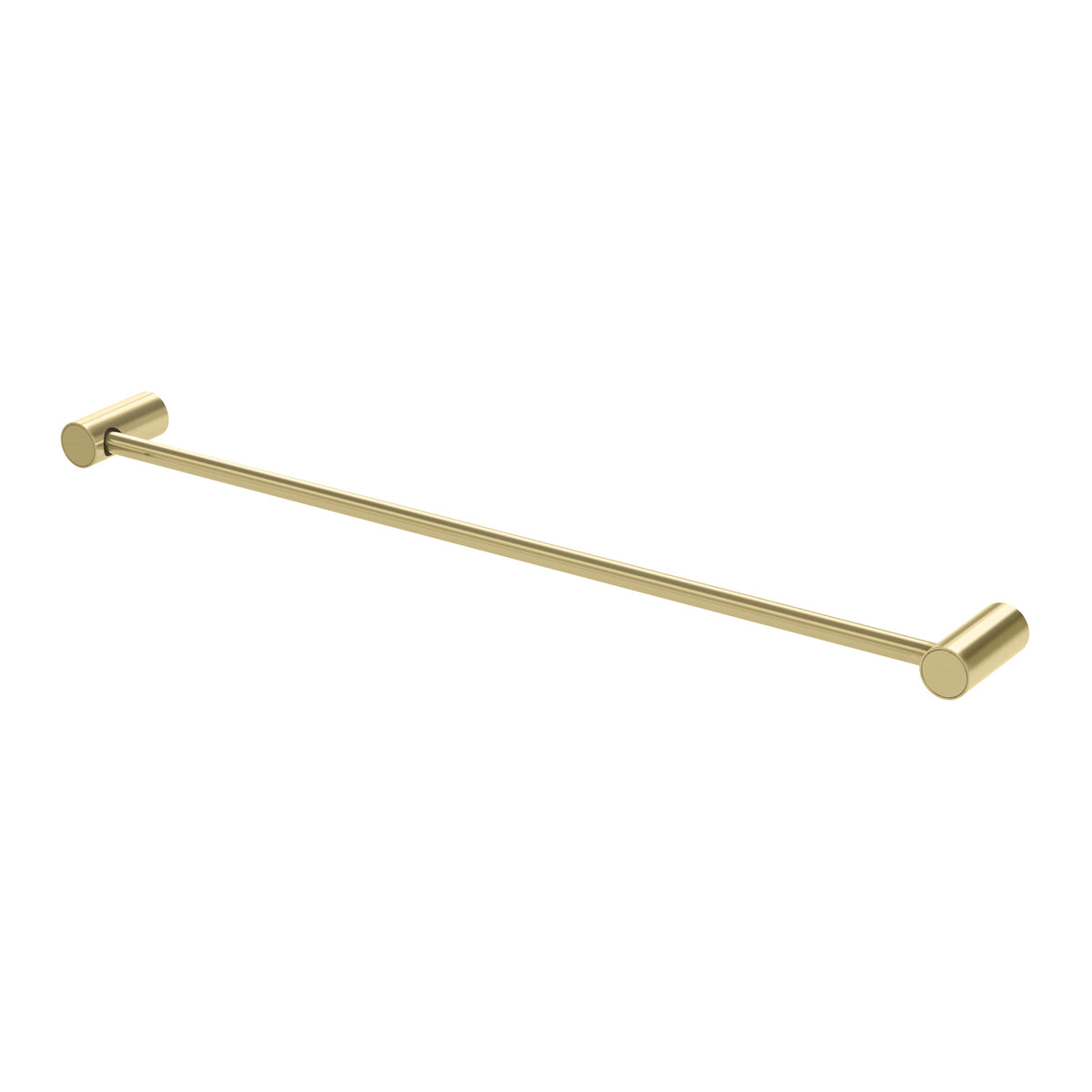 Vivid Slimline Single Towel Rail 600mm - Brushed Gold