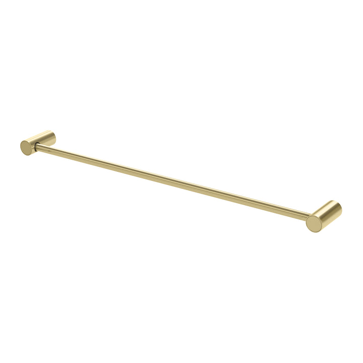 Vivid Slimline Single Towel Rail 600mm - Brushed Gold
