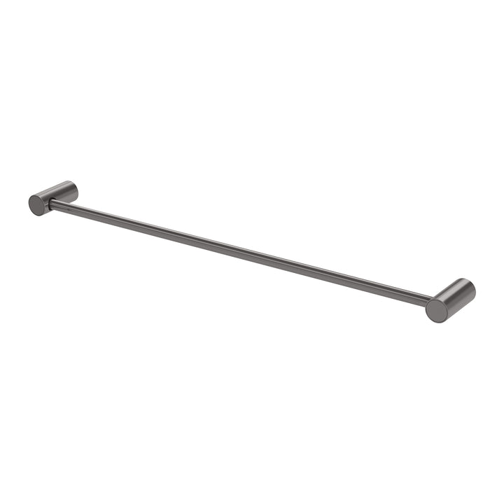 Vivid Slimline Single Towel Rail 600mm - Brushed Carbon