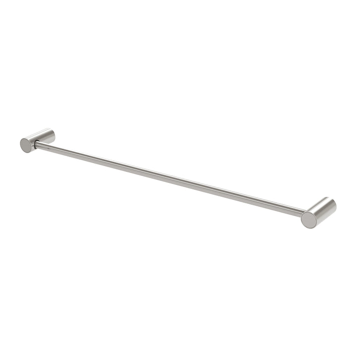 Vivid Slimline Single Towel Rail 600mm - Brushed Nickel