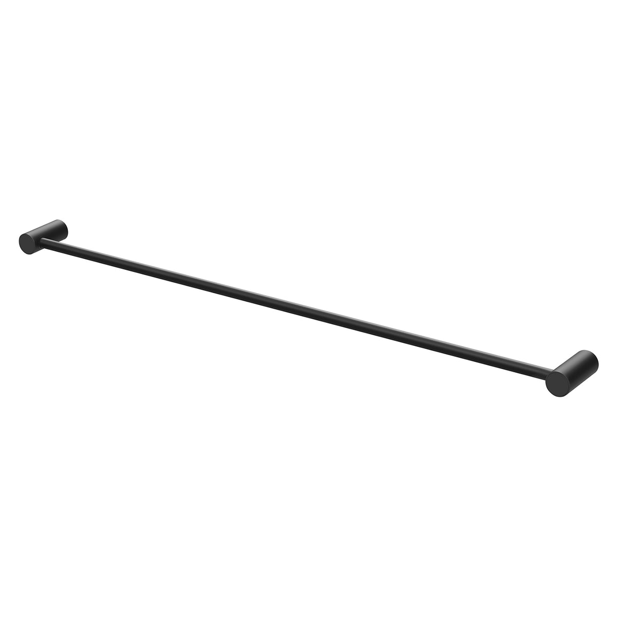 Vivid Slimline Single Towel Rail 800mm - Matte Black