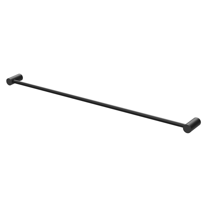 Vivid Slimline Single Towel Rail 800mm - Matte Black
