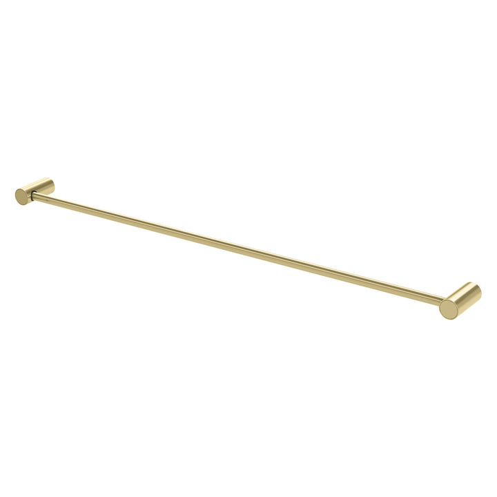 Vivid Slimline Single Towel Rail 800mm - Brushed Gold