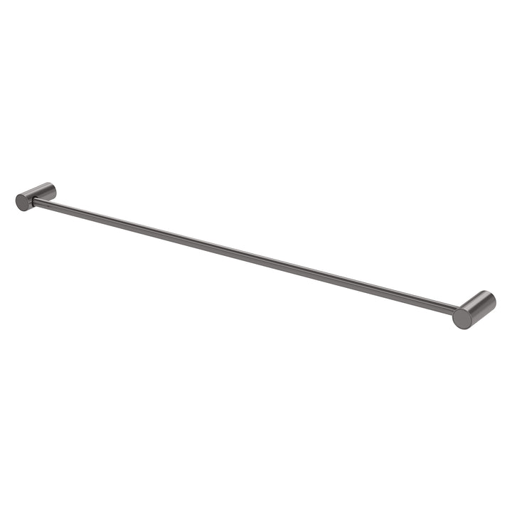 Vivid Slimline Single Towel Rail 800mm - Brushed Carbon