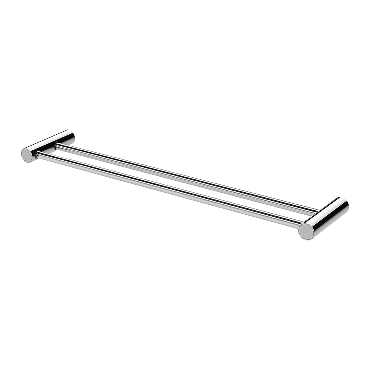 Vivid Slimline Double Towel Rail 600mm - Chrome