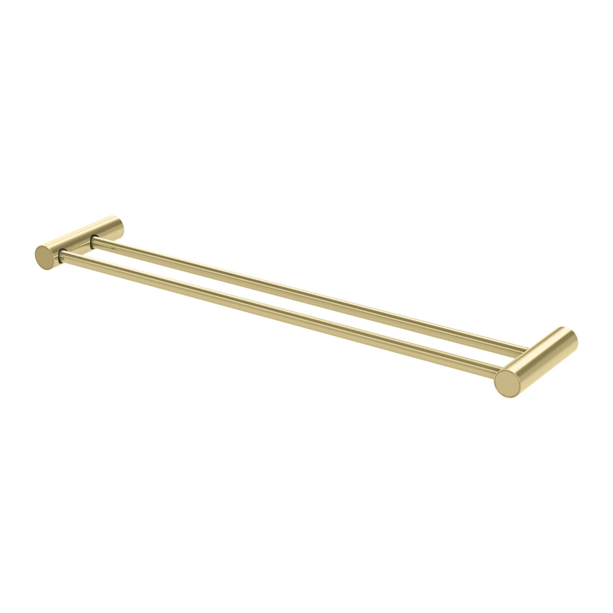 Vivid Slimline Double Towel Rail 600mm - Brushed Gold