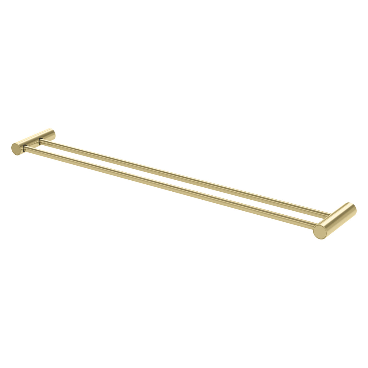 Vivid Slimline Double Towel Rail 800mm - Brushed Gold