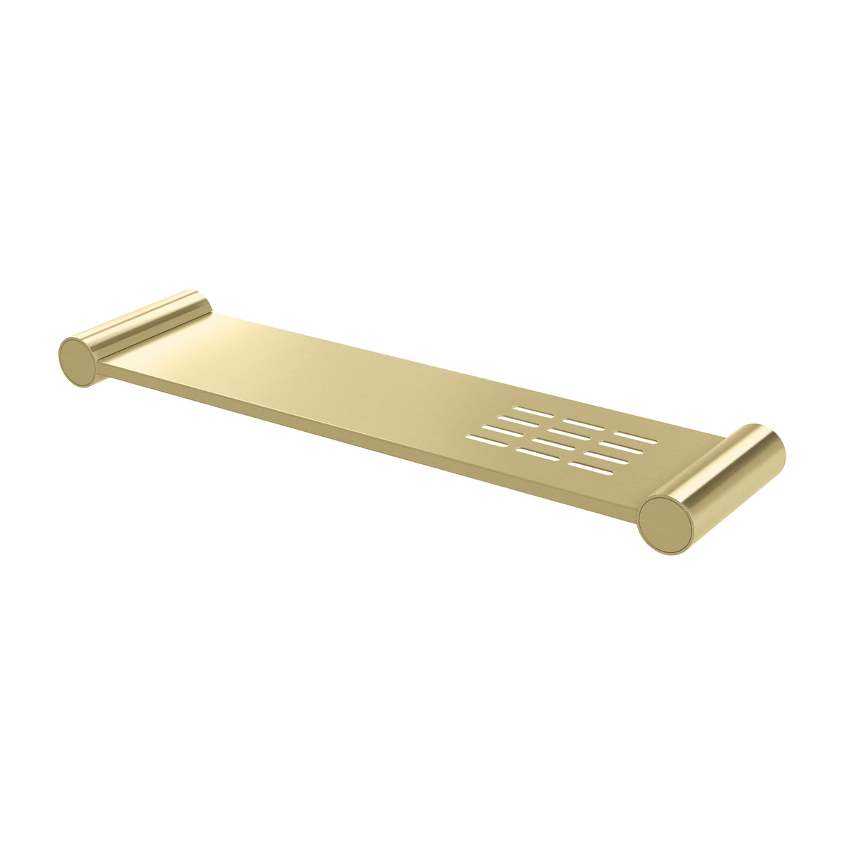 Vivid Slimline Metal Shelf - Brushed Gold