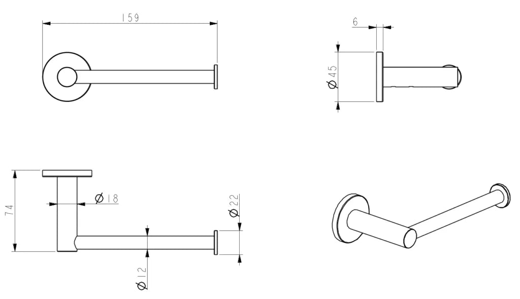 Mica Toilet Paper Holder