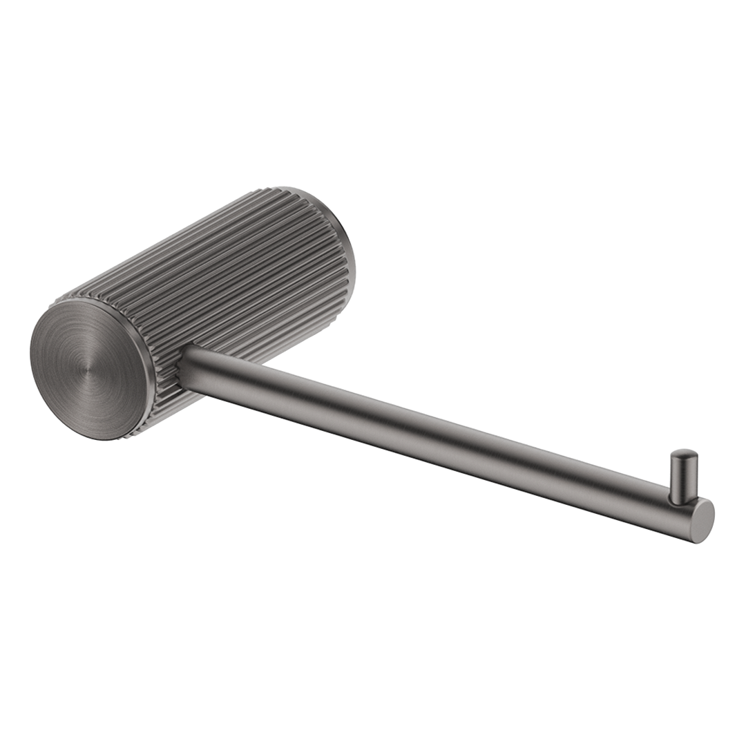 Mica Fluted Toilet Paper Holder - Gunmetal