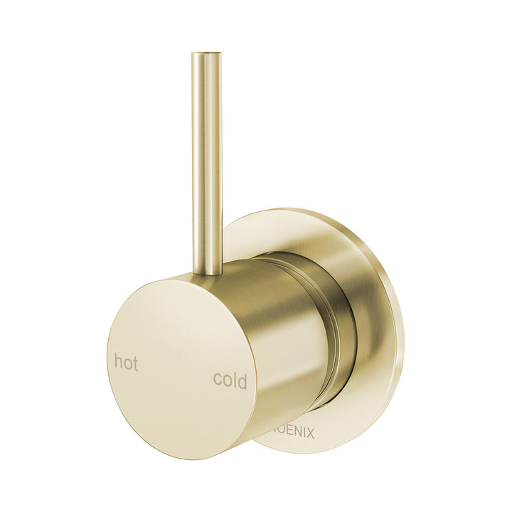 Vivid Slimline Up Shower / Wall Mixer - Lead Free - Brushed Gold