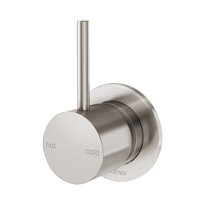 Vivid Slimline Up Shower / Wall Mixer - Lead Free - Brushed Nickel
