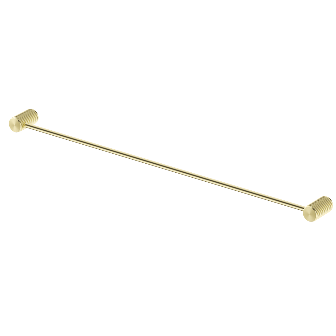 Mica Fluted Single Towel Rail 800mm - French Gold