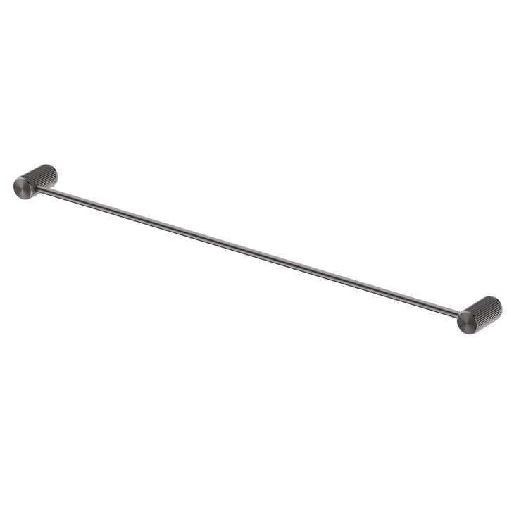 Mica Fluted Single Towel Rail 800mm - Gunmetal