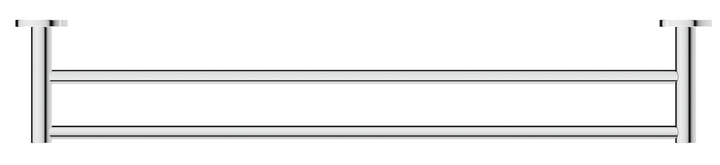 Mica Double Towel Rail - 800mm - product angle