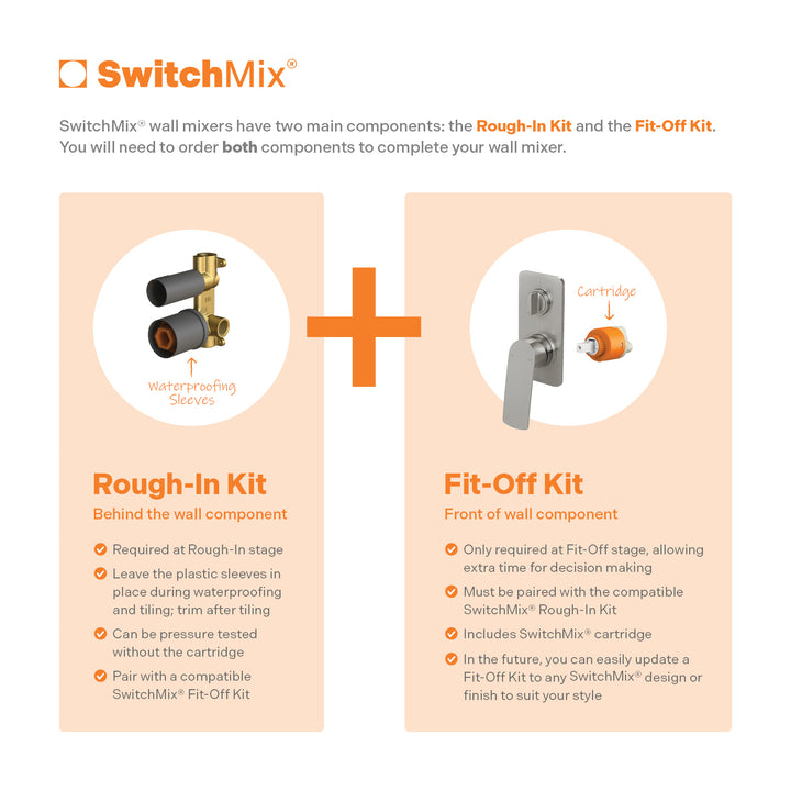 Mekko SwitchMix Shower / Bath Diverter Mixer (Fit-Off Kit Only) - SwitchMix explainer