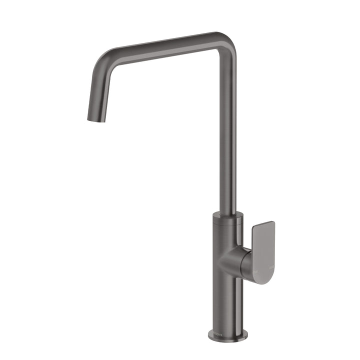 Mekko Sink Mixer 190mm Squareline - Brushed Carbon