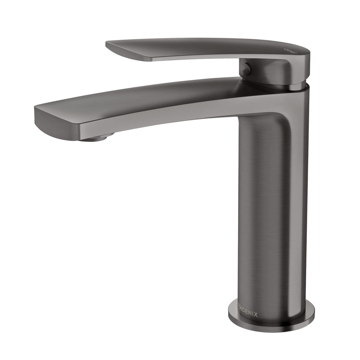 Mekko Basin Mixer - Brushed Carbon