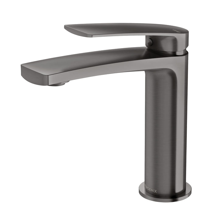 Mekko Basin Mixer - Brushed Carbon