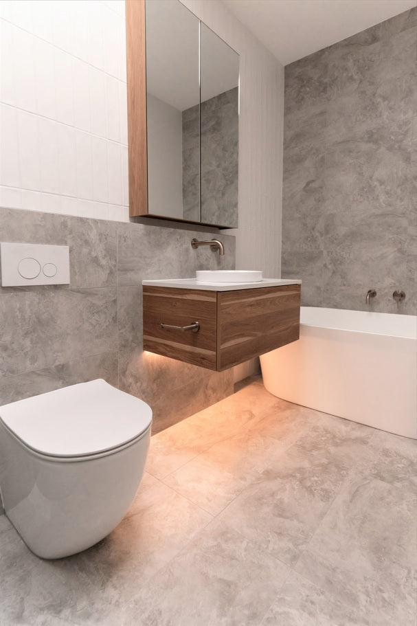 Meir Sigma 21 Dual Flush Plates to suit Geberit - PVD Brushed Nickel
