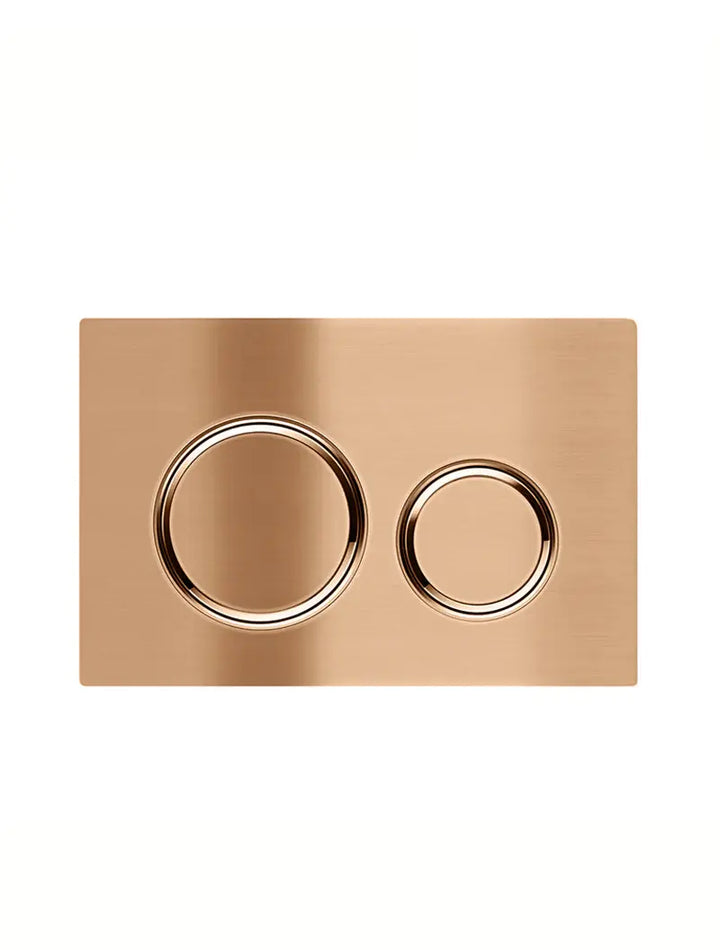 Meir Sigma 21 Dual Flush Plates to suit Geberit - Lustre Bronze