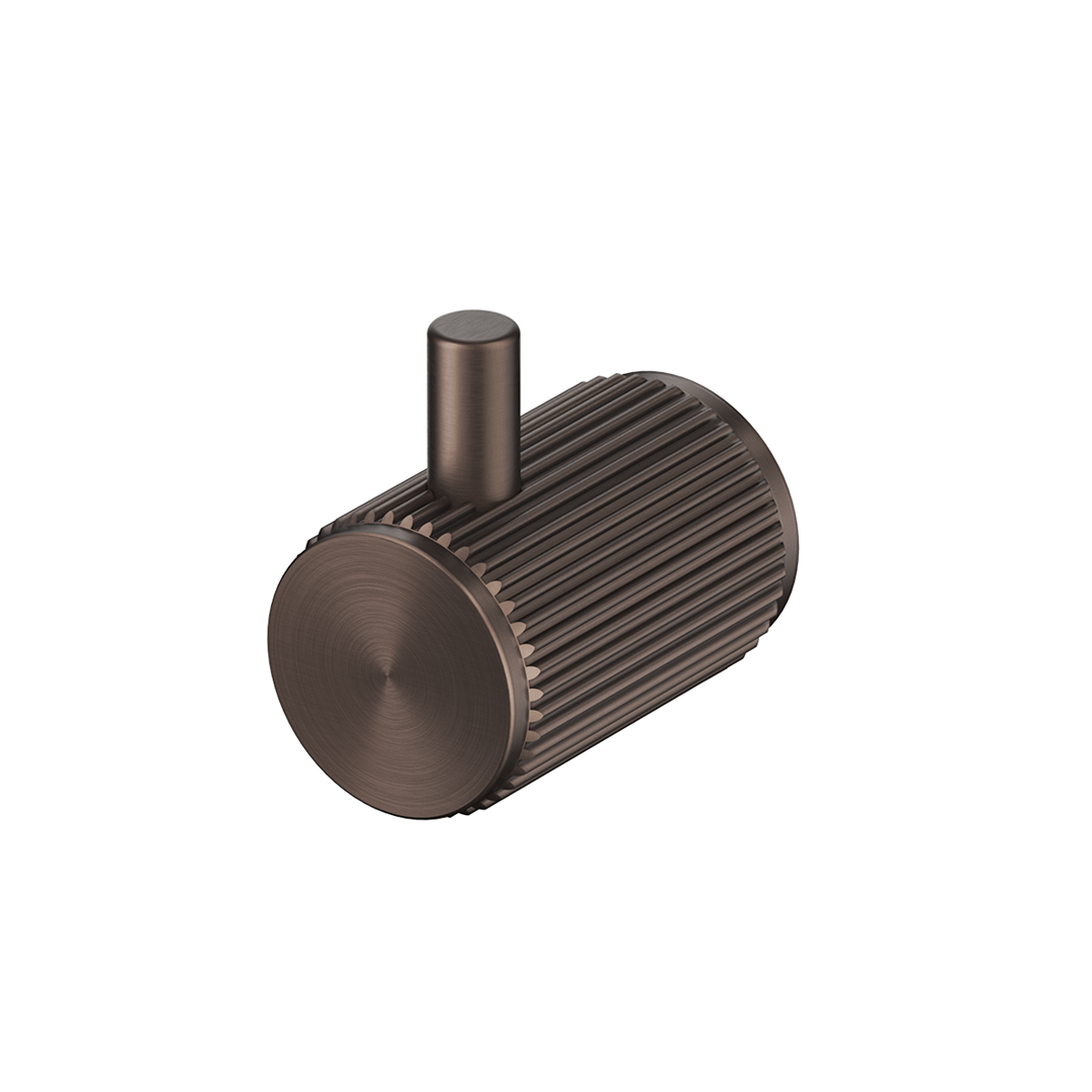 Mica Fluted Robe Hook - Dusk Bronze