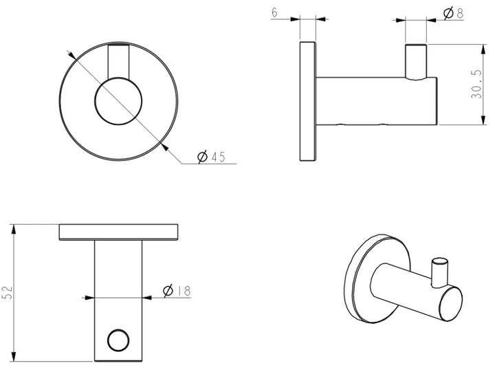 Mica Robe Hook