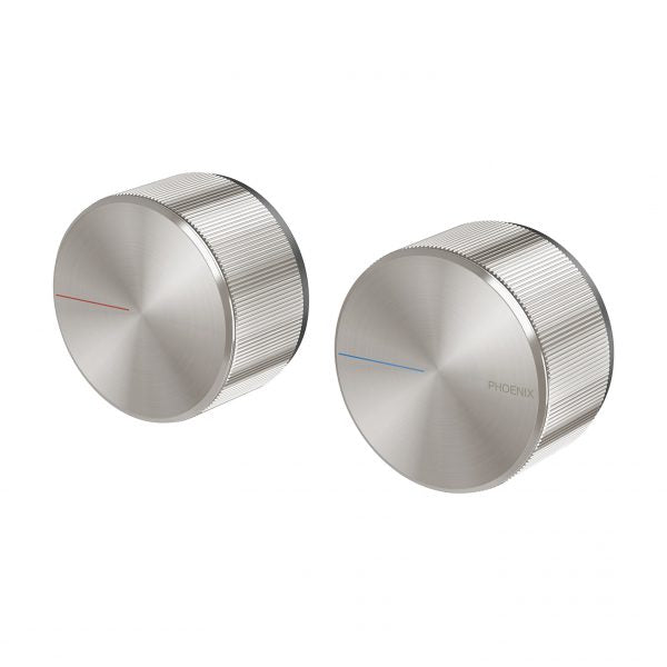 Axia Wall Top Assemblies 15mm Extended Spindles - Brushed Nickel