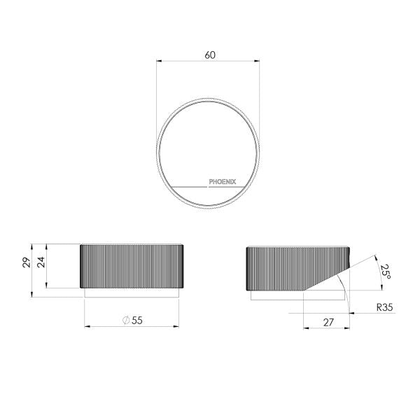 Specification diagram - Axia Hob Mixer