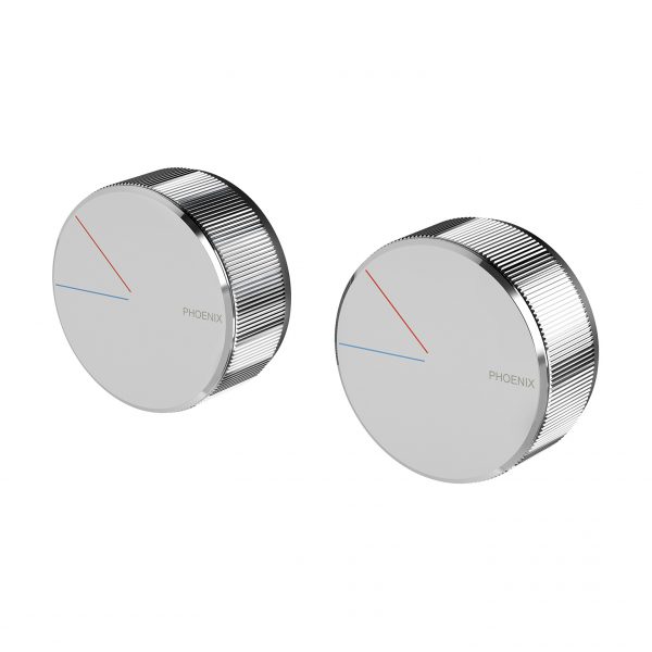 Axia Twin Shower/Wall Mixer - Chrome