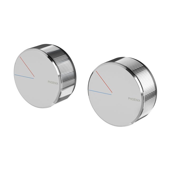Axia Twin Shower/Wall Mixer - Chrome