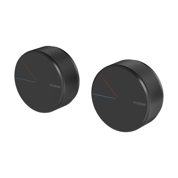 Axia Twin Shower/Wall Mixer - Matte Black